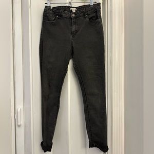 Black denim jeans